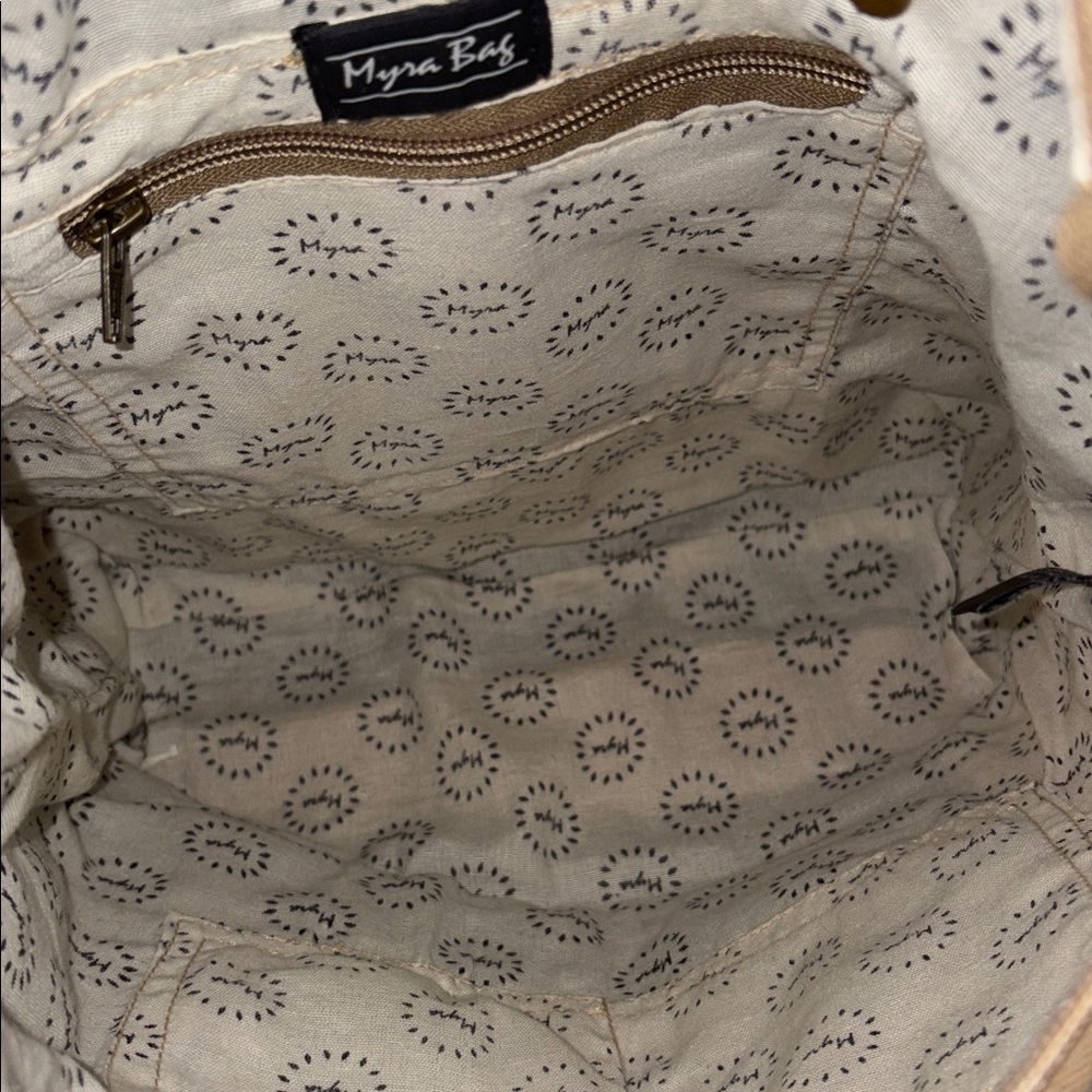 Myra Bag Side Floral Print Canvas Tote Bag - Picture 10 of 12